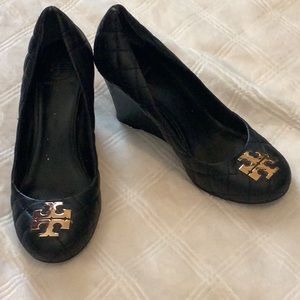 Tory Burch.  Black Heels. Size 6